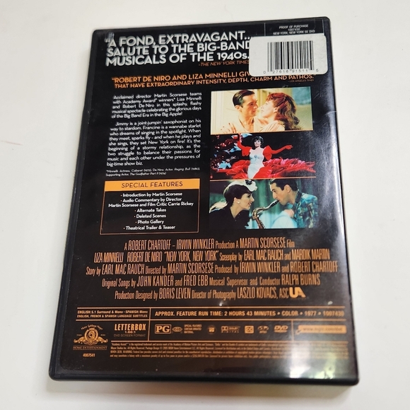 New York, New York DVD [Special Edition] The Martin Scorsese Film Collection - Picture 2 of 4